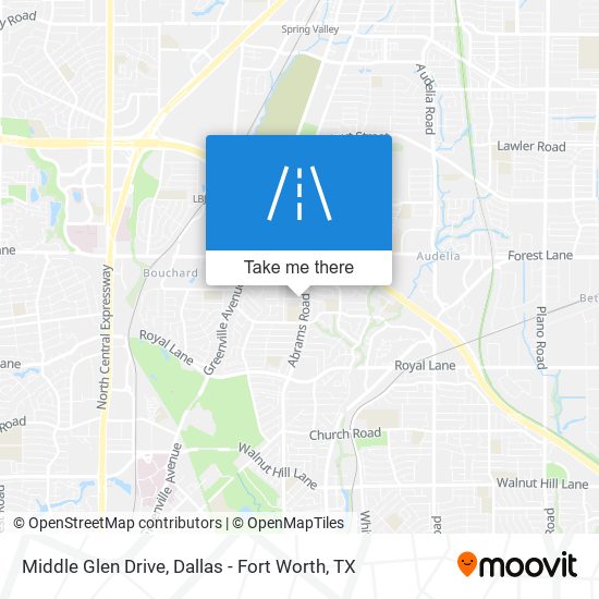 Middle Glen Drive map