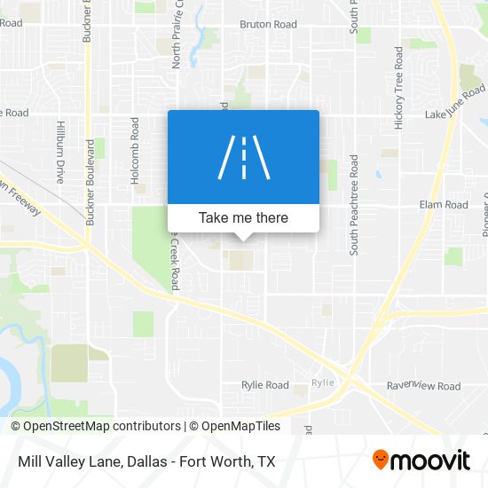 Mill Valley Lane map