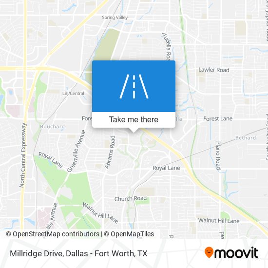 Millridge Drive map