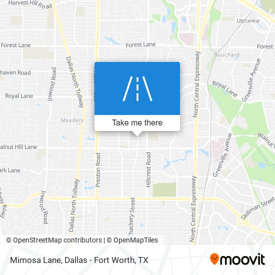 Mapa de Mimosa Lane