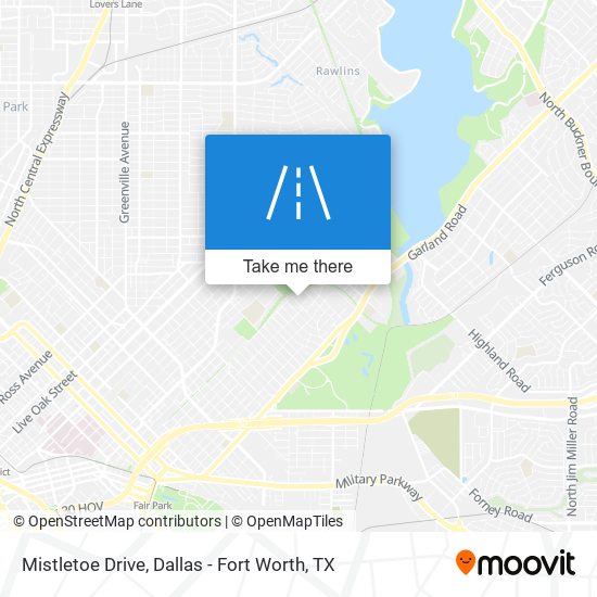 Mistletoe Drive map