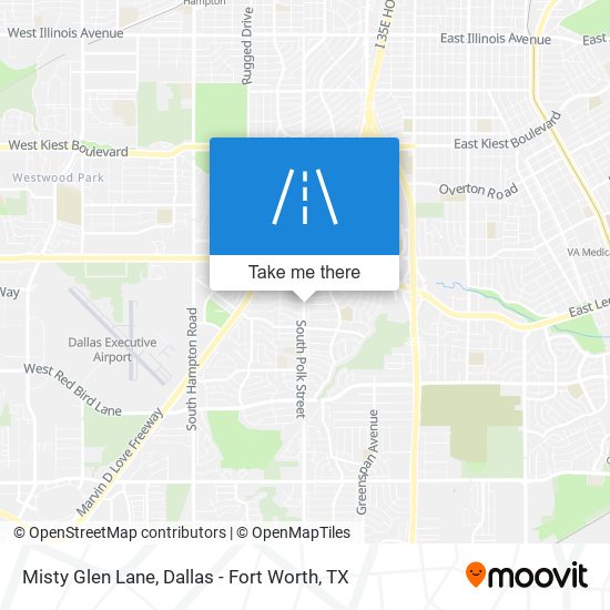 Misty Glen Lane map