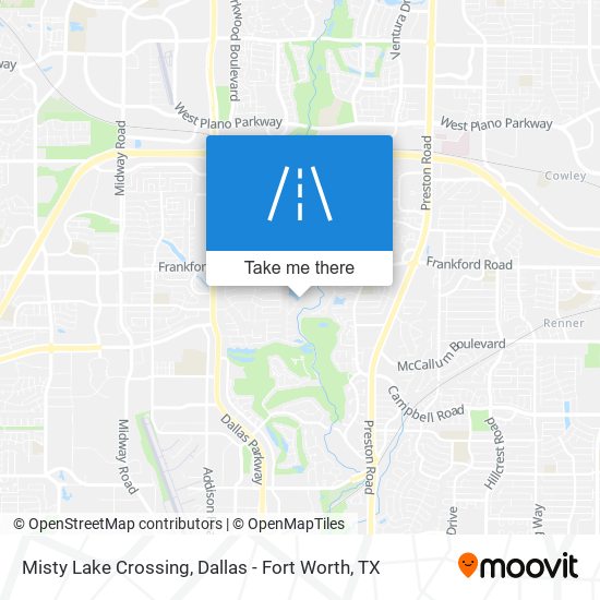 Misty Lake Crossing map