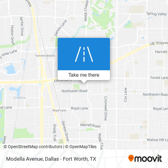 Modella Avenue map
