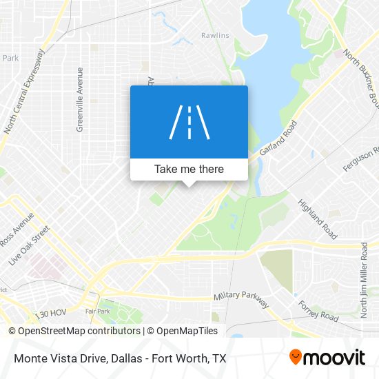 Monte Vista Drive map