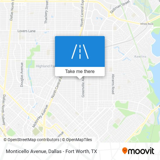 Monticello Avenue map