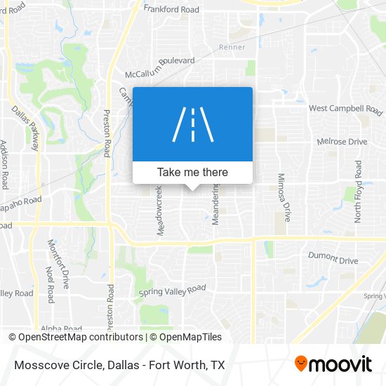 Mosscove Circle map