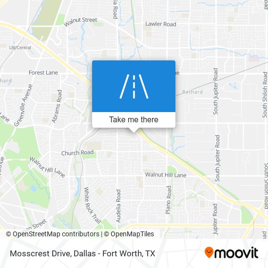 Mosscrest Drive map