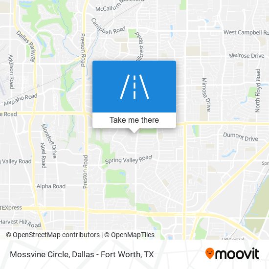 Mossvine Circle map