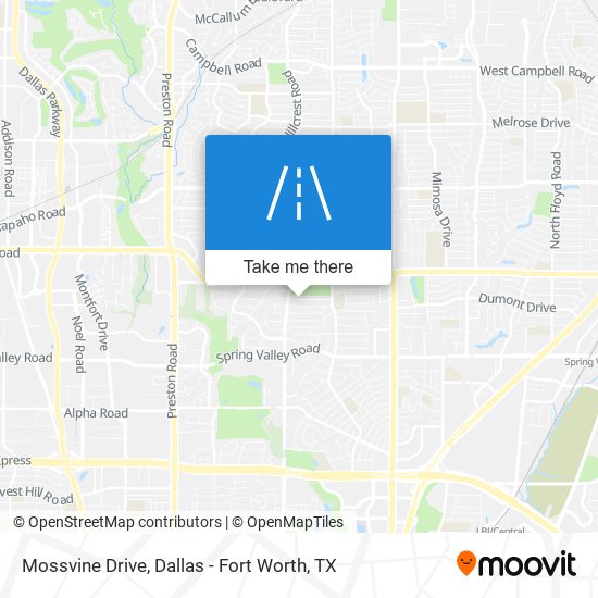 Mapa de Mossvine Drive
