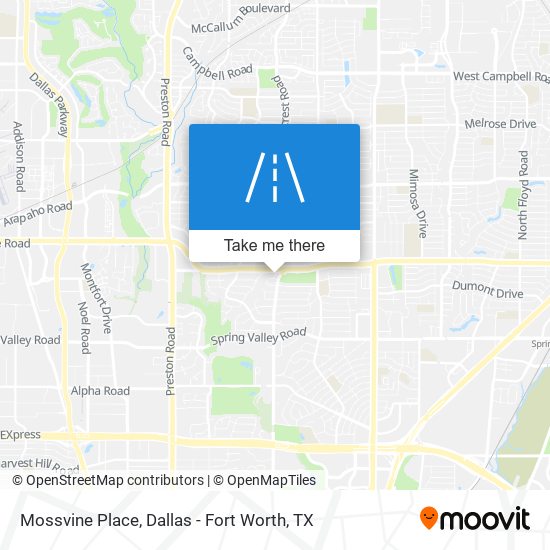 Mapa de Mossvine Place