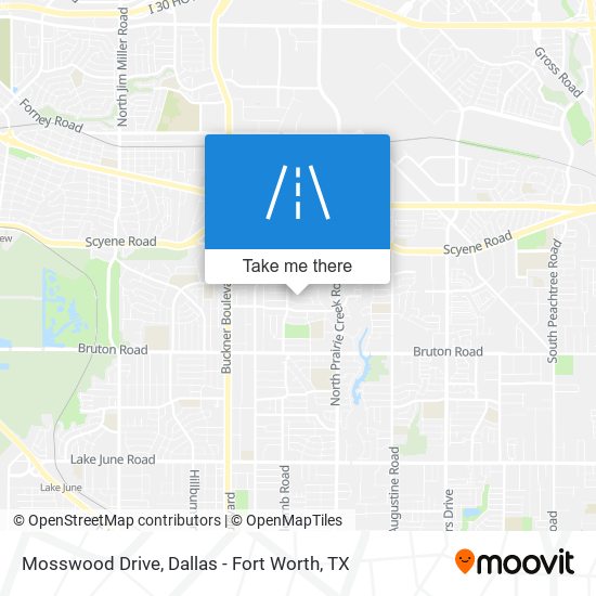 Mosswood Drive map