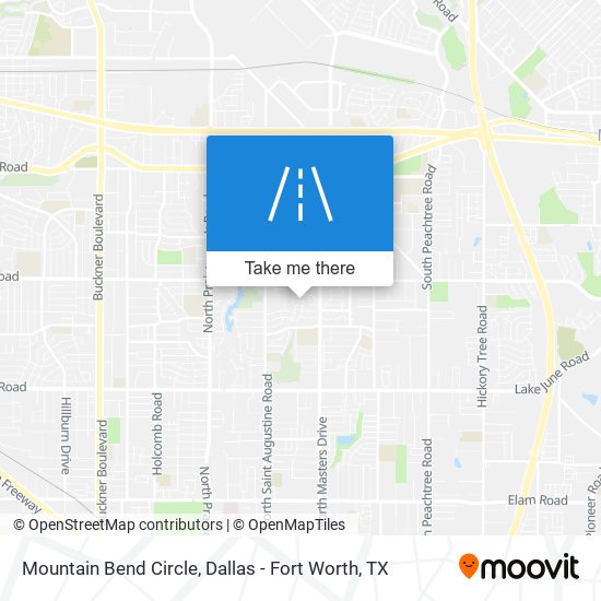 Mountain Bend Circle map