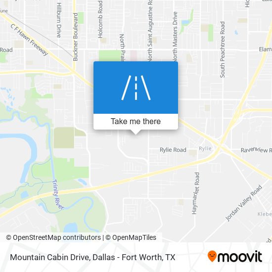 Mountain Cabin Drive map