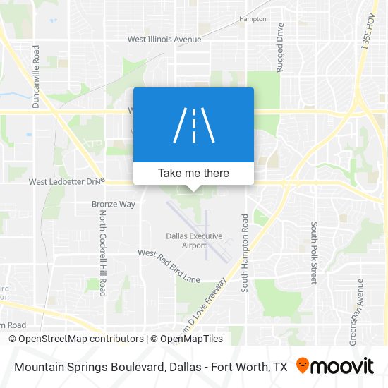 Mountain Springs Boulevard map