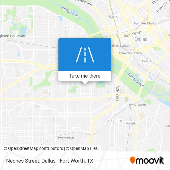 Neches Street map