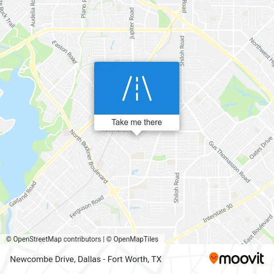 Newcombe Drive map