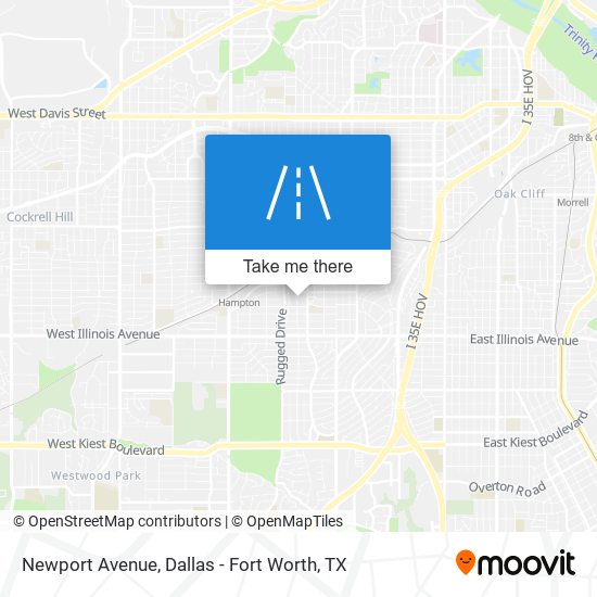 Newport Avenue map