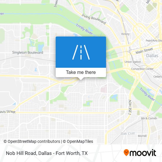 Nob Hill Road map