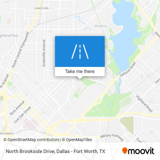 North Brookside Drive map