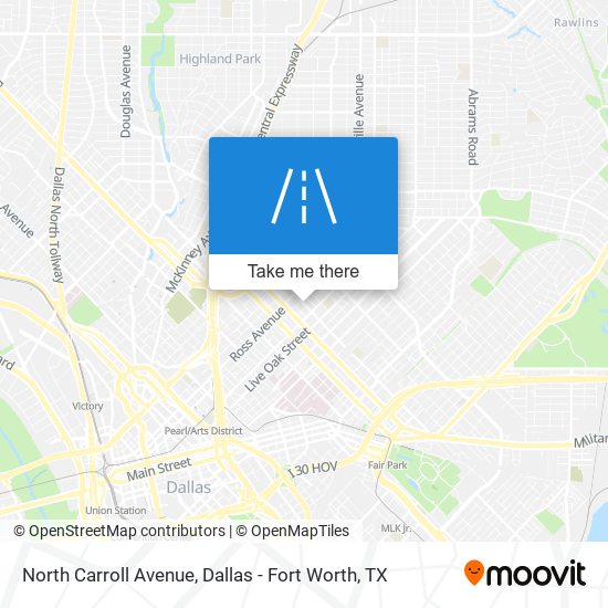 North Carroll Avenue map