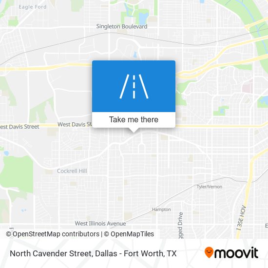 North Cavender Street map