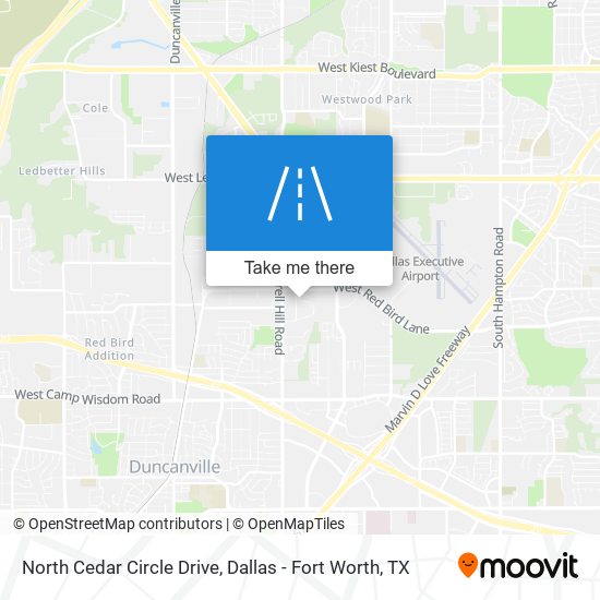 Mapa de North Cedar Circle Drive
