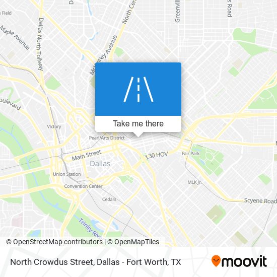 Mapa de North Crowdus Street