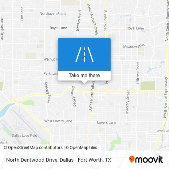 North Dentwood Drive map