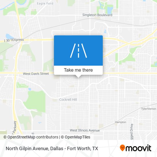 North Gilpin Avenue map