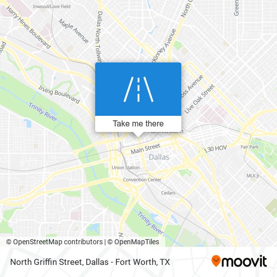 North Griffin Street map