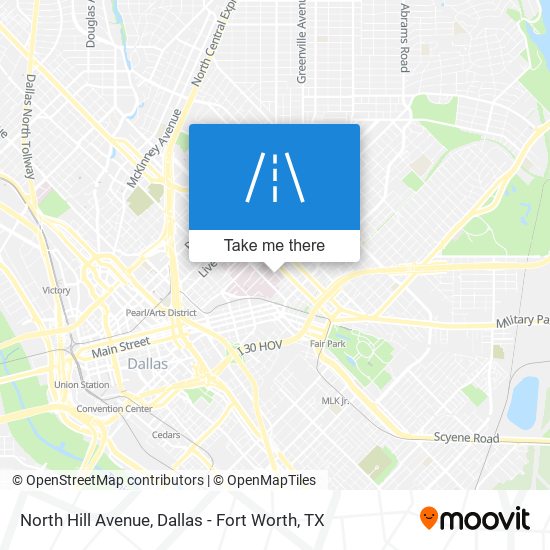 Mapa de North Hill Avenue