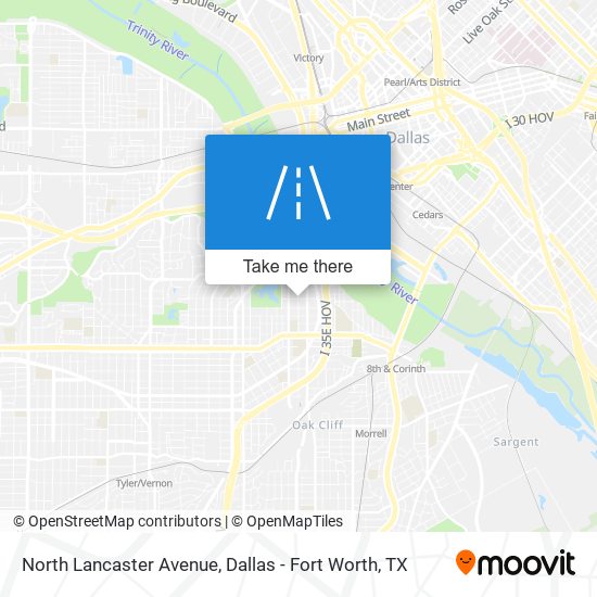North Lancaster Avenue map