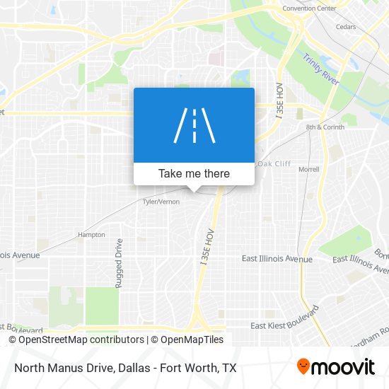 North Manus Drive map