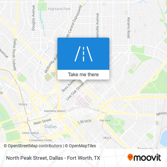 North Peak Street map