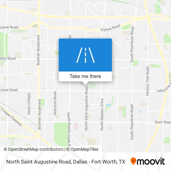 North Saint Augustine Road map