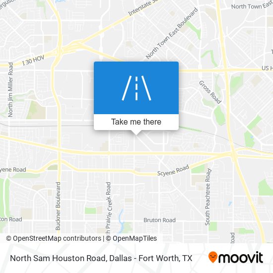 Mapa de North Sam Houston Road