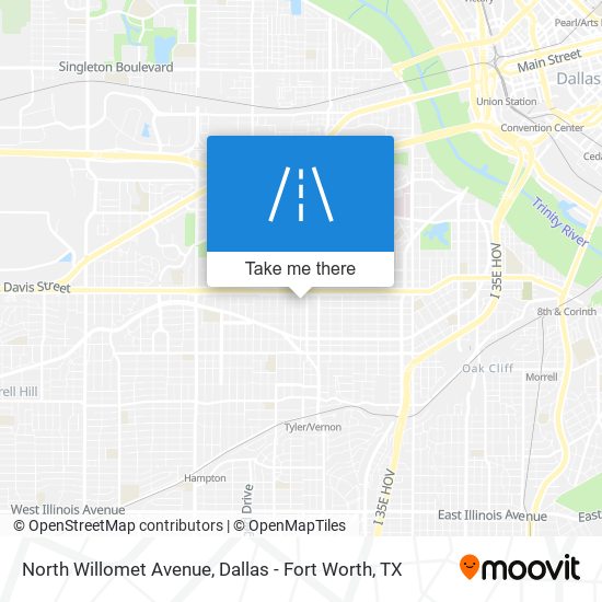 North Willomet Avenue map