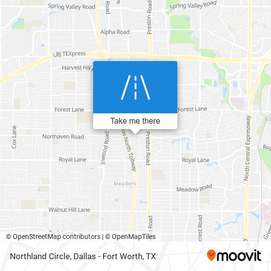 Northland Circle map