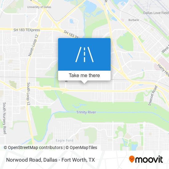 Norwood Road map