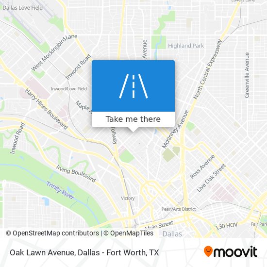 Oak Lawn Avenue map