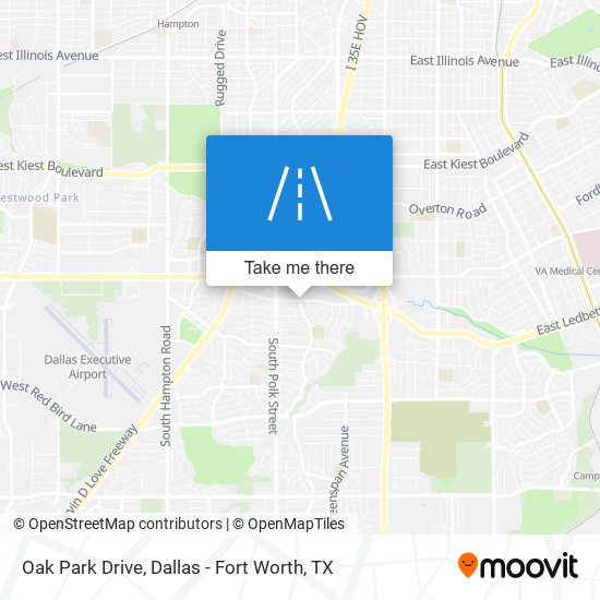 Oak Park Drive map