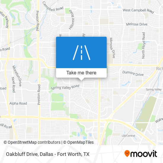 Oakbluff Drive map
