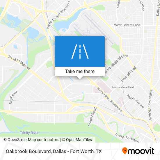 Oakbrook Boulevard map
