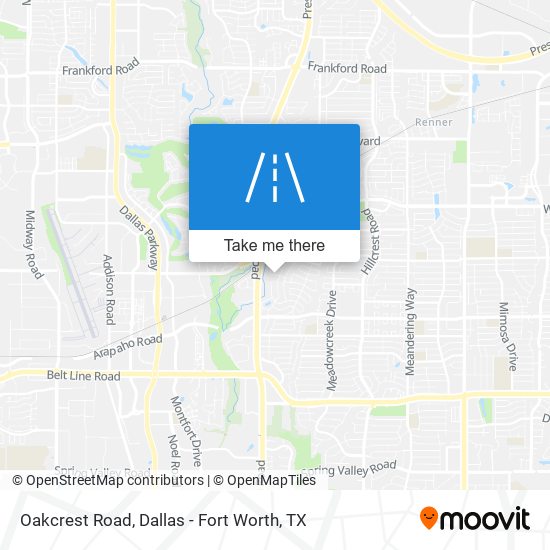 Oakcrest Road map