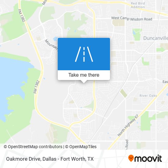 Mapa de Oakmore Drive