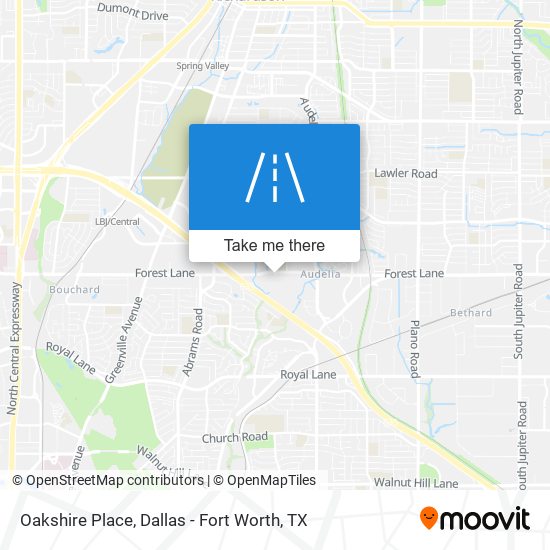 Oakshire Place map