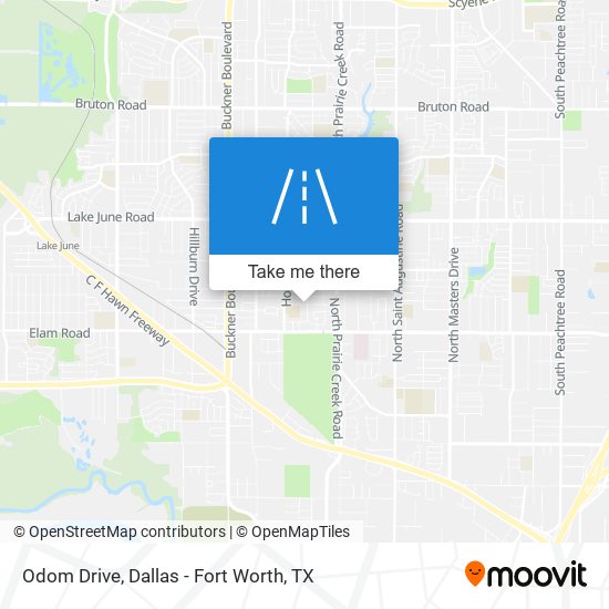 Mapa de Odom Drive