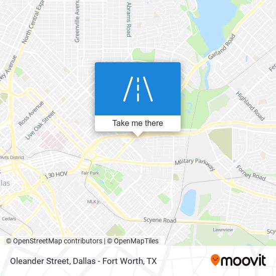 Mapa de Oleander Street
