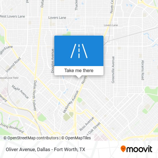 Oliver Avenue map